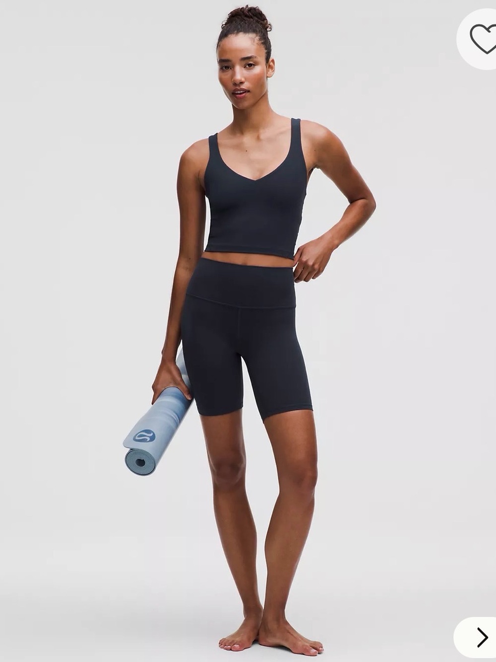 lululemon athletica Black High-Rise Bike Shorts